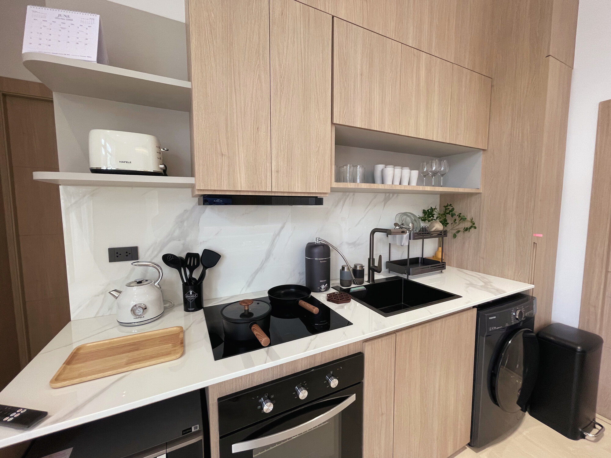 Kitchen wide view